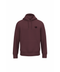 A dark burgundy pullover hoodie with a small black circular logo on the left chest, displayed on a clean white background.