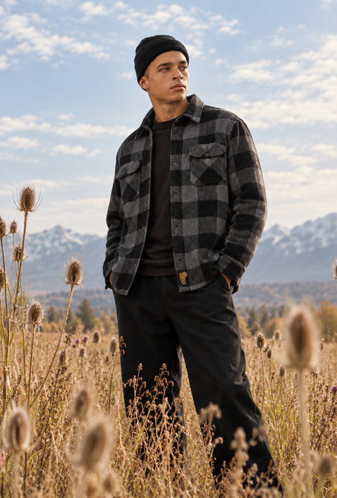 BAIRRO TARTAN | Padded Overshirt