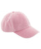 Pink baseball cap on a white background