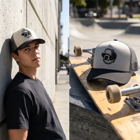 Skull Trucker Grey
